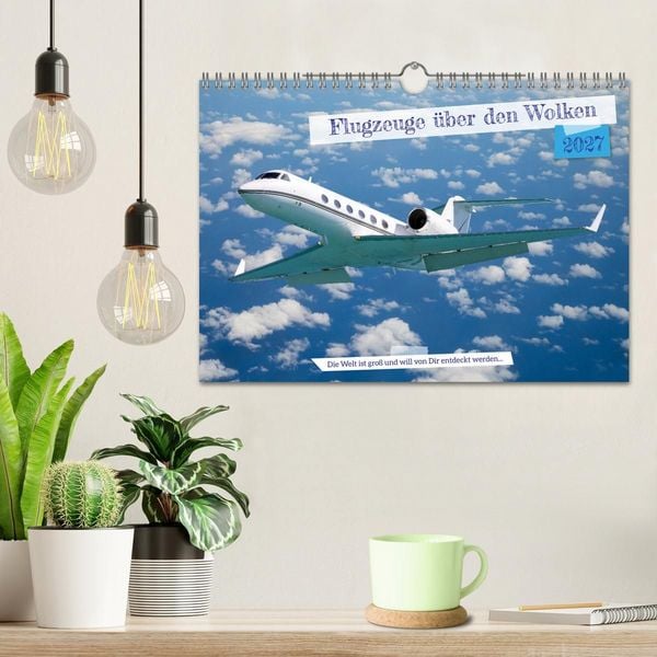 Produktbild: Flugzeuge &uuml;ber den Wolken (Wandkalender 2027 DIN A4 quer), CALVENDO Monatskalender