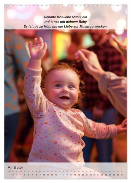 Produktbild: Keine Langeweile mehr f&uuml;r ihr Baby (hochwertiger Premium Wandkalender 2026 DIN A2 hoch), Kunstdruck in Hochglanz