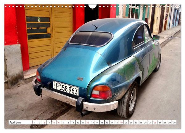 Produktbild: Alte Schweden - Schwedische Oldtimer in Kuba (Wandkalender 2026 DIN A3 quer), CALVENDO Monatskalender