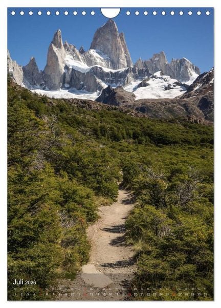 Produktbild: Majest&auml;tische Berge Cerro Fitzroy Patagonien (Wandkalender 2026 DIN A4 hoch), CALVENDO Monatskalender