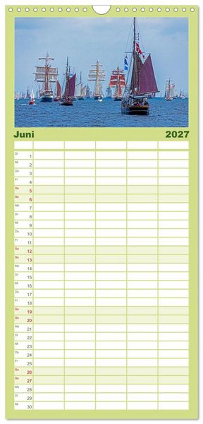 Produktbild: Familienplaner 2027 - Hansest&auml;dte in Norddeutschland mit 5 Spalten (Wandkalender, 21 x 45 cm) CALVENDO