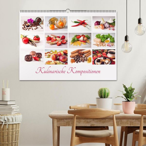 Produktbild: Kulinarische Kompositionen (Wandkalender 2026 DIN A2 quer), CALVENDO Monatskalender