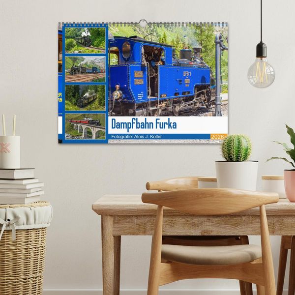 Produktbild: Dampfbahn Furka 2026 (Wandkalender 2026 DIN A3 quer), CALVENDO Monatskalender