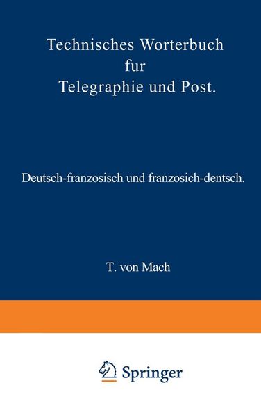 Produktbild: Technisches W&ouml;rterbuch f&uuml;r Telegraphie und Post