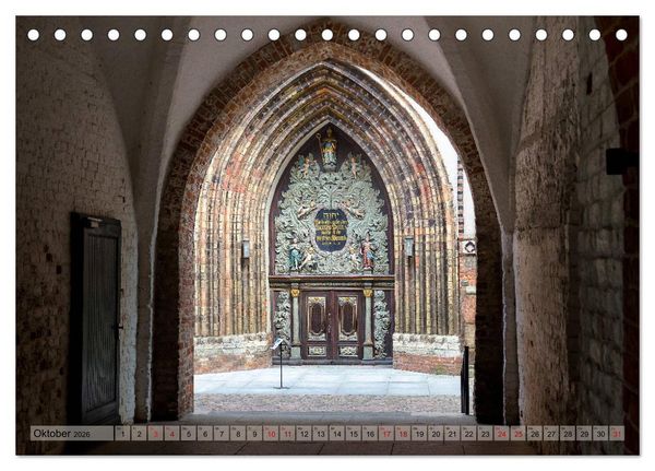 Produktbild: Ein Bummel durch die Hansestadt Stralsund (Tischkalender 2026 DIN A5 quer), CALVENDO Monatskalender