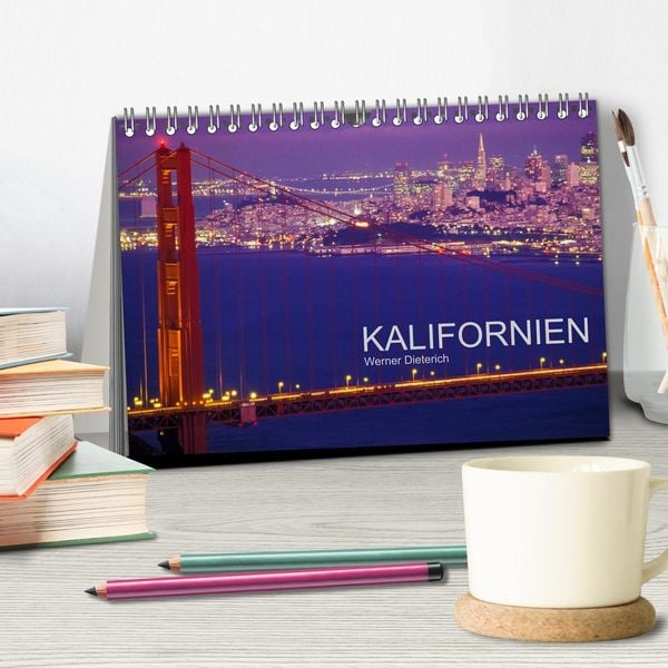 Produktbild: KALIFORNIEN (Tischkalender 2026 DIN A5 quer), CALVENDO Monatskalender