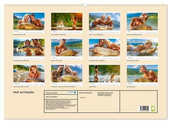 Produktbild: Hei&szlig; auf Karpfen (Wandkalender 2026 DIN A2 quer), CALVENDO Monatskalender