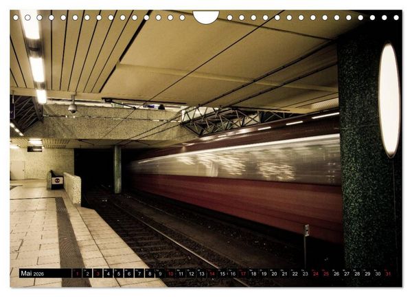 Produktbild: U-Bahn-Stationen Hannover (Wandkalender 2026 DIN A4 quer), CALVENDO Monatskalender