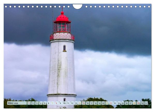Produktbild: Leuchtt&uuml;rme - maritime Wegweiser in Deutschland (Wandkalender 2026 DIN A4 quer), CALVENDO Monatskalender