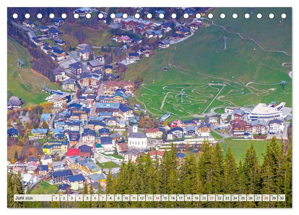 Produktbild: Gr&uuml;&szlig;e aus Saalbach (Tischkalender 2026 DIN A5 quer), CALVENDO Monatskalender