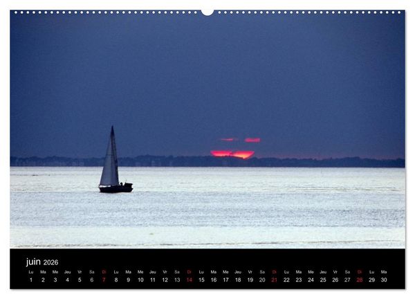 Produktbild: Couchers de soleil (Calendrier mural 2026 DIN A2 vertical) calendrier de bureau