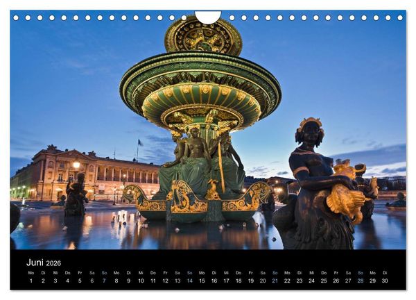 Produktbild: Paris bei Nacht 2026 (Wandkalender 2026 DIN A4 quer), CALVENDO Monatskalender
