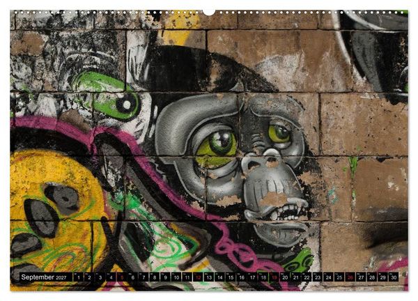 Produktbild: Streetart am Wiener Donaukanal (Wandkalender 2027 DIN A2 quer), CALVENDO Monatskalender