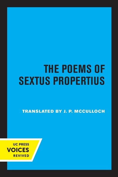 Produktbild: The Poems of Sextus Propertius