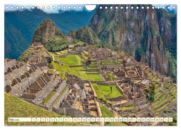 Produktbild: Machu Picchu - Stadt der Inka (Wandkalender 2026 DIN A4 quer), CALVENDO Monatskalender