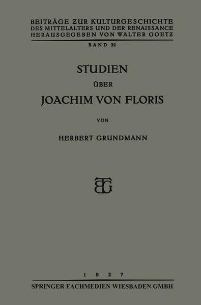 Produktbild: Studien &uuml;ber Joachim von Floris