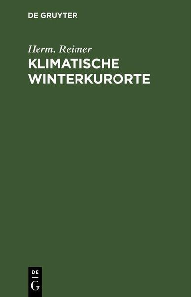 Produktbild: Klimatische Winterkurorte