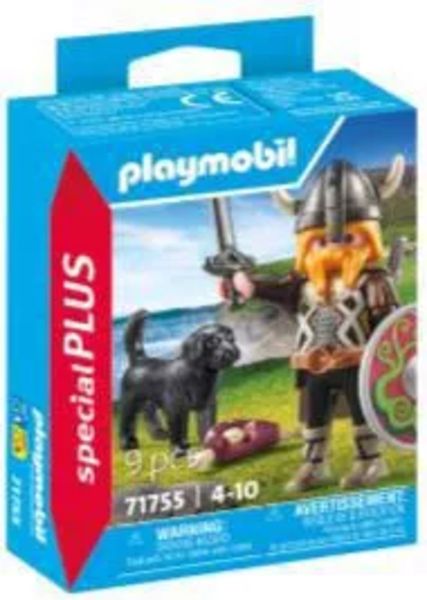 PLAYMOBIL 71755 Wikinger mit Wachhund