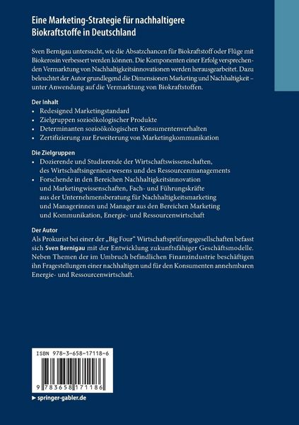 Produktbild: Eine Marketing-Strategie f&uuml;r nachhaltigere Biokraftstoffe in Deutschland