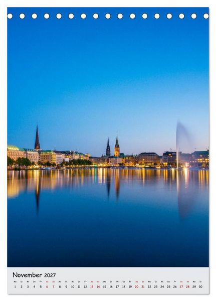 Produktbild: Hamburg - Hanseatische Eleganz (Tischkalender 2027 DIN A5 hoch), CALVENDO Monatskalender
