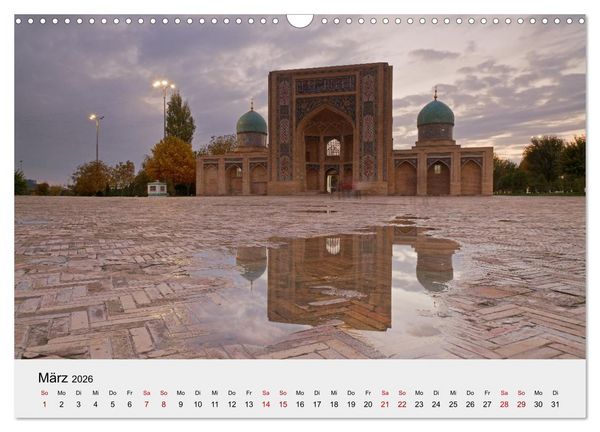 Produktbild: Usbekistan entlang der Seidenstra&szlig;e (Wandkalender 2026 DIN A3 quer), CALVENDO Monatskalender