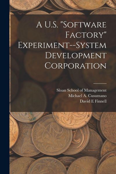 Produktbild: A U.S. "software Factory" Experiment--System Development Corporation