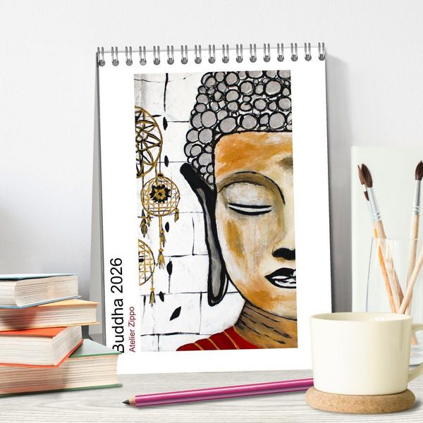 Produktbild: Buddha Relax (Tischkalender 2026 DIN A5 hoch), CALVENDO Monatskalender
