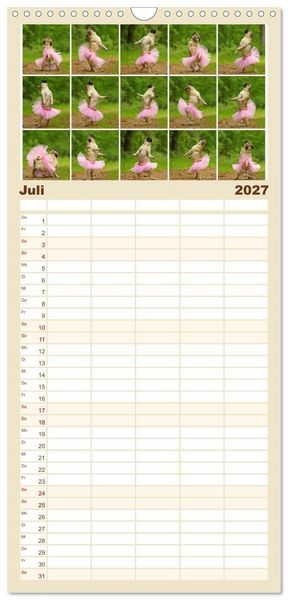 Produktbild: Familienplaner 2027 - Lustige M&ouml;pse aus der Hundeknipserei mit 5 Spalten (Wandkalender, 21 x 45 cm) CALVENDO