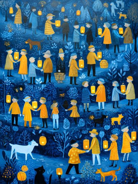 Produktbild: CALVENDO Puzzle Ein Motiv aus dem Kalender "Folk Art Seasons" | 1000 Teile Lege-Gr&ouml;&szlig;e 64x48cm Foto-Puzzle f&uuml;r gl&uuml;ckliche Stunden