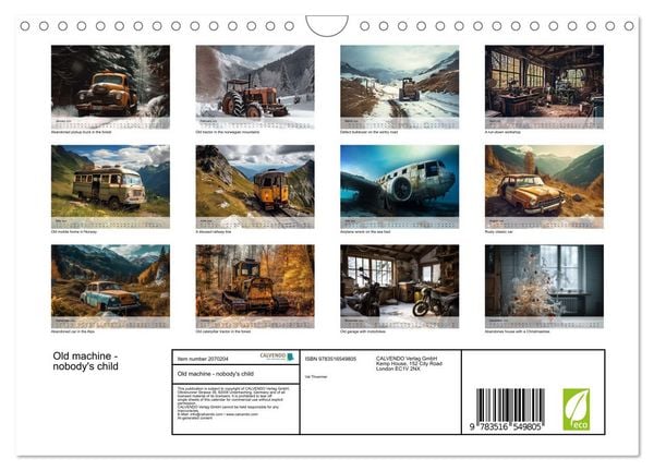 Produktbild: Old machine - nobody's child (Wall Calendar 2026 DIN A4 landscape), CALVENDO 12 Month Wall Calendar
