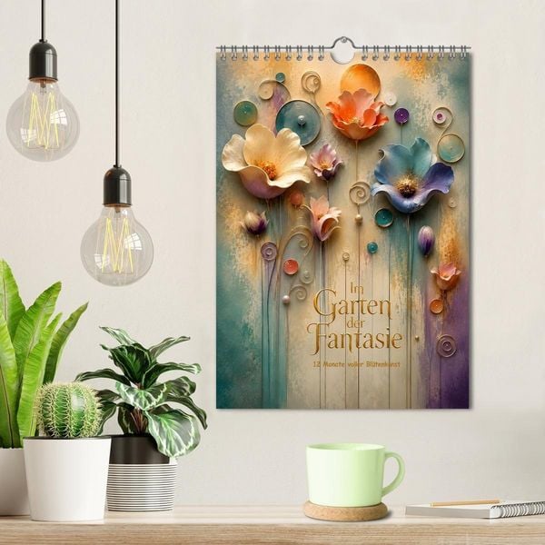 Produktbild: Im Garten der Fantasie - 12 Monate voller Bl&uuml;tenkunst (Wandkalender 2027 DIN A4 hoch), CALVENDO Monatskalender
