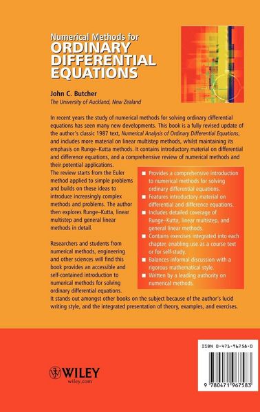 Produktbild: Numerical Methods for Ordinary