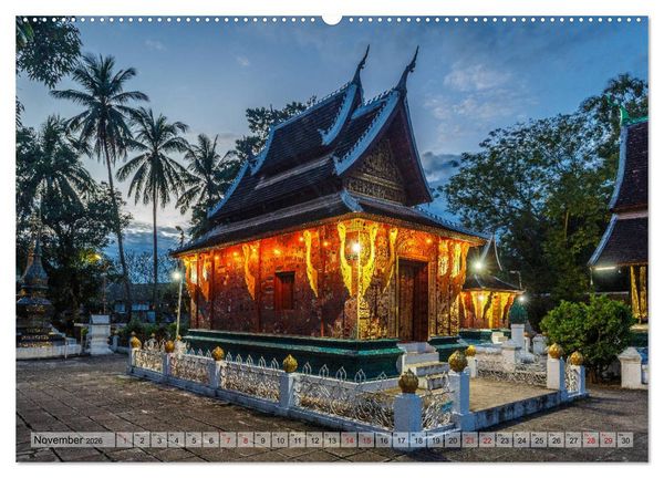 Produktbild: Laos - An den Ufern des Mekong (Wandkalender 2026 DIN A2 quer), CALVENDO Monatskalender
