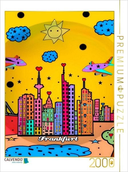 CALVENDO Puzzle Frankfurt | 2000 Teile Lege-Größe 90 × 67 cm Foto-Puzzle für glückliche Stunden