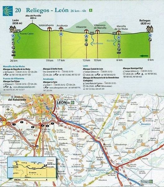 Camino de Santiago - Zoom Map 160