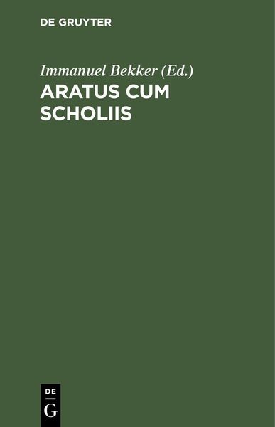 Produktbild: Aratus cum scholiis