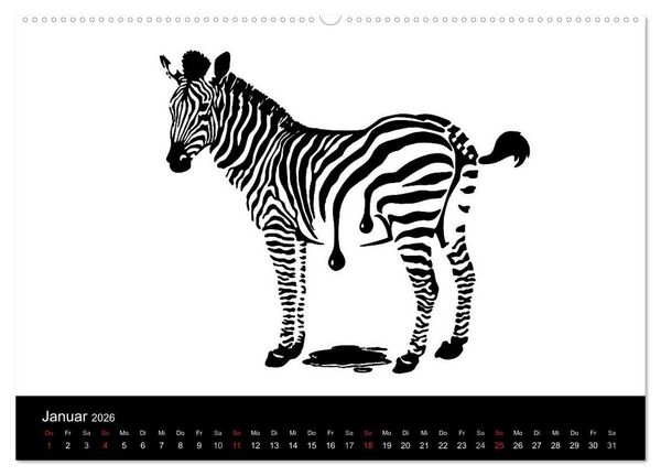 Produktbild: Humorvolle PopArt - Kunstkalender von Claudia Elsner (hochwertiger Premium Wandkalender 2026 DIN A2 quer), Kunstdruck in Hochglanz