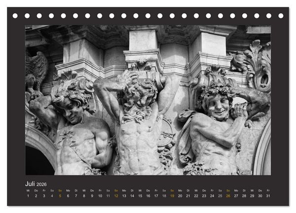 Produktbild: Dresdens stille Gesten (Tischkalender 2026 DIN A5 quer), CALVENDO Monatskalender