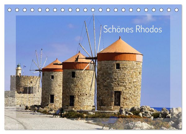 Schönes Rhodos (Tischkalender 2026 DIN A5 quer), CALVENDO Monatskalender