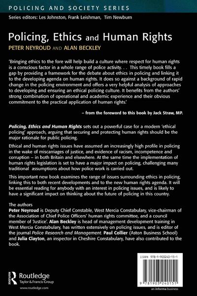 Produktbild: Policing, Ethics and Human Rights
