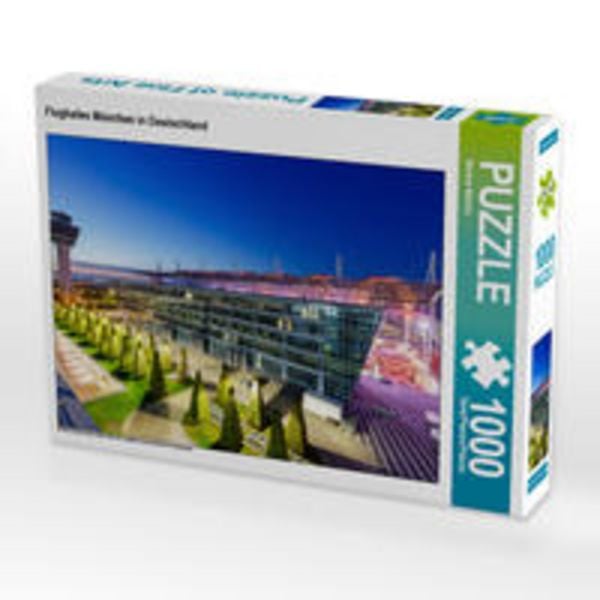 CALVENDO Puzzle Flughafen München in Deutschland | 1000 Teile Lege-Größe 64x48cm Foto-Puzzle für glückliche Stunden