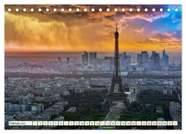 Produktbild: Eiffelturm - Ikone der Architektur (Tischkalender 2026 DIN A5 quer), CALVENDO Monatskalender