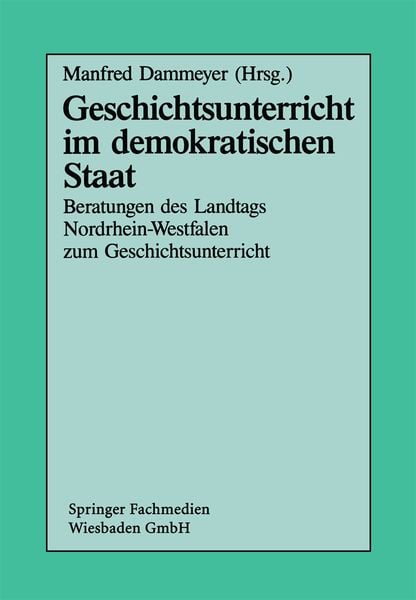 Produktbild: Geschichtsunterricht im demokratischen Staat