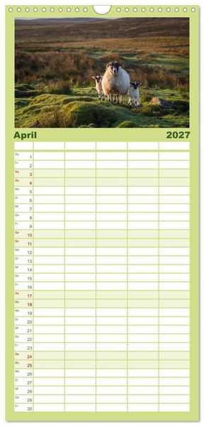Produktbild: Familienplaner 2027 - Schottland - Scotland - Alba mit 5 Spalten (Wandkalender, 21 x 45 cm) CALVENDO