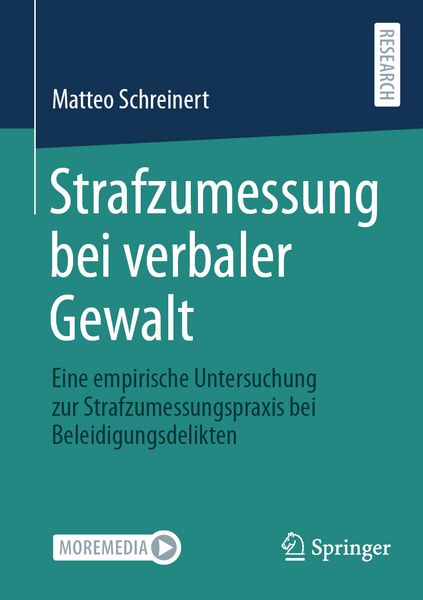 Produktbild: Strafzumessung bei verbaler Gewalt