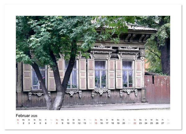 Produktbild: Holzh&auml;user in Irkutsk (Tischkalender 2026 DIN A5 quer), CALVENDO Monatskalender