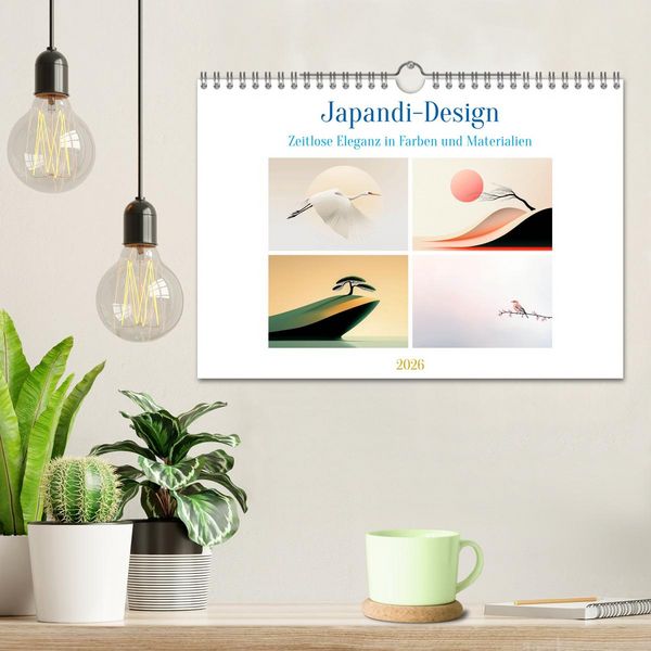 Produktbild: Japandi-Design (Wandkalender 2026 DIN A4 quer), CALVENDO Monatskalender