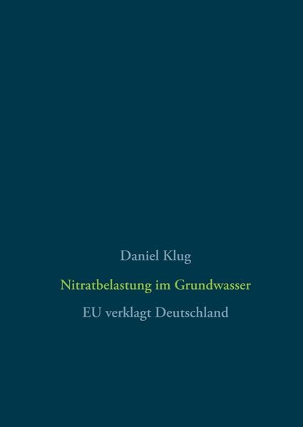 Produktbild: Nitratbelastung im Grundwasser