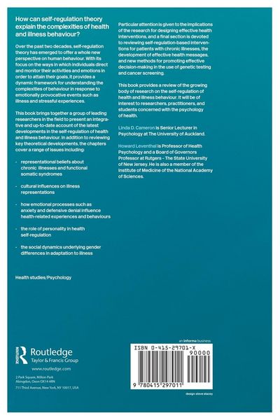 Produktbild: The Self-Regulation of Health and Illness Behaviour