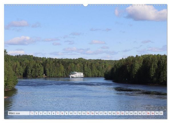 Produktbild: Russland - Auf dem Wasser von Moskau nach St. Petersburg (Wandkalender 2026 DIN A2 quer), CALVENDO Monatskalender